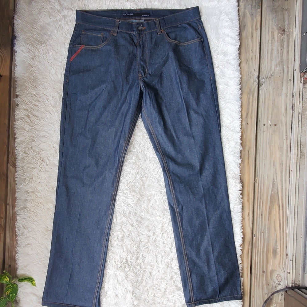 Rocawear Mens classic fit Denim Blue Straight leg jeans